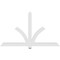 Ekena Millwork Redmond Architectural Grade PVC Gable Bracket, 72"W x 42"H x 2"D x 4"F, 14/12 Pitch GBP072X42X0204RED00 - alternate 4